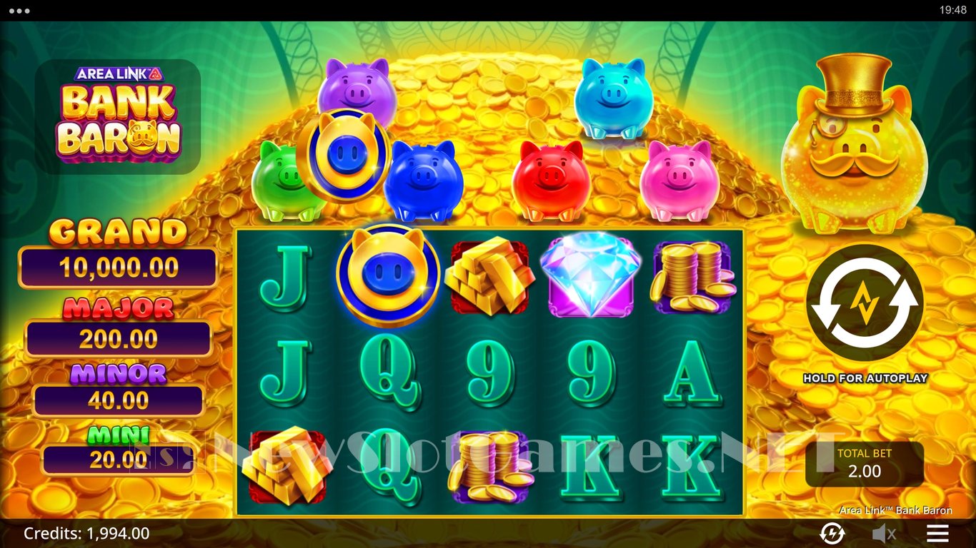 Area Link Bank Baron Slot Slot Image in Demo - pic. 3