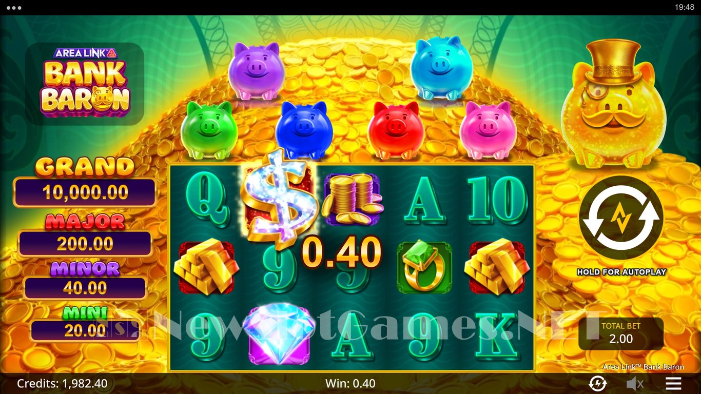 Area Link Bank Baron Slot Slot Image in Demo - pic. 4