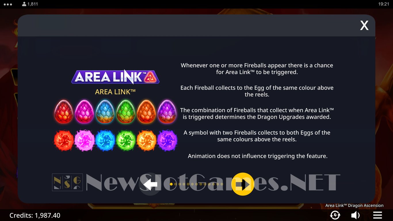 Area Link Dragon Ascension Slot Slot Image in Demo - pic. 5