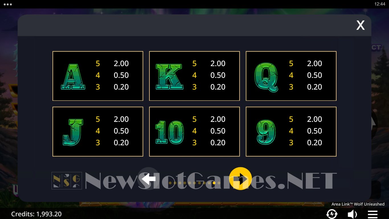 Area Link Wolf Unleashed Slot Slot Image in Demo - pic. 5