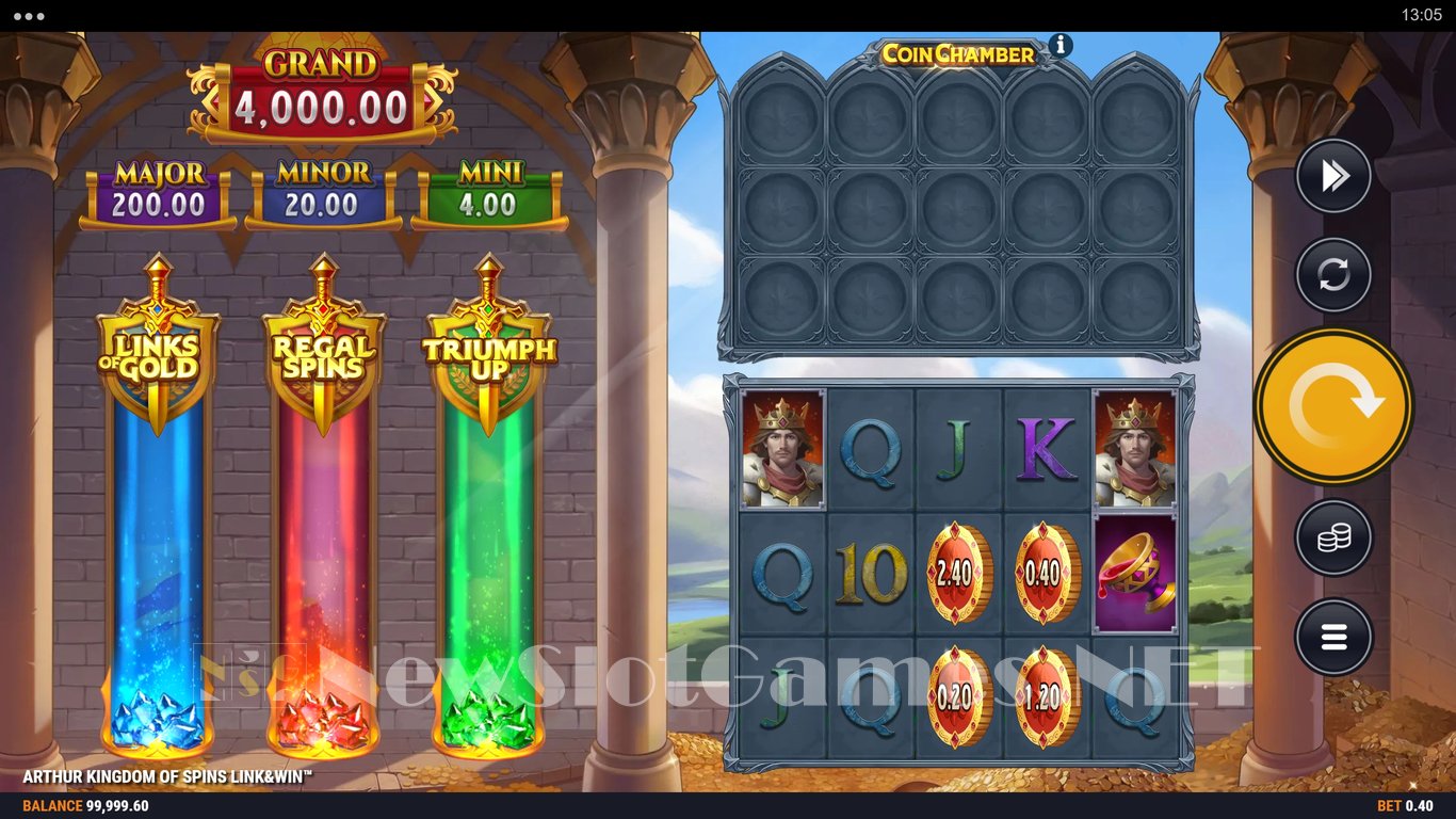 Arthur Kingdom of Spins Slot Demo Image