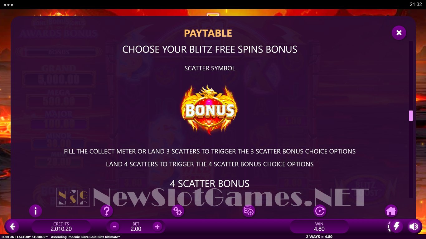 Ascending Phoenix Blaze Gold Blitz Ultimate Slot Slot Image in Demo - pic. 7