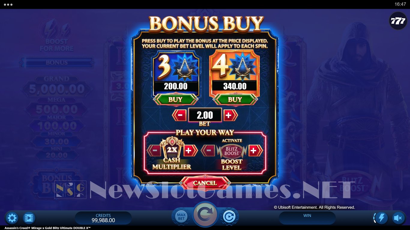 Assassins Creed Mirage x Gold Blitz Ultimate Double X Slot Slot Image in Demo - pic. 4