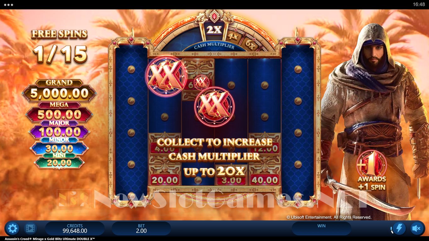 Assassins Creed Mirage x Gold Blitz Ultimate Double X Slot Slot Image in Demo - pic. 6