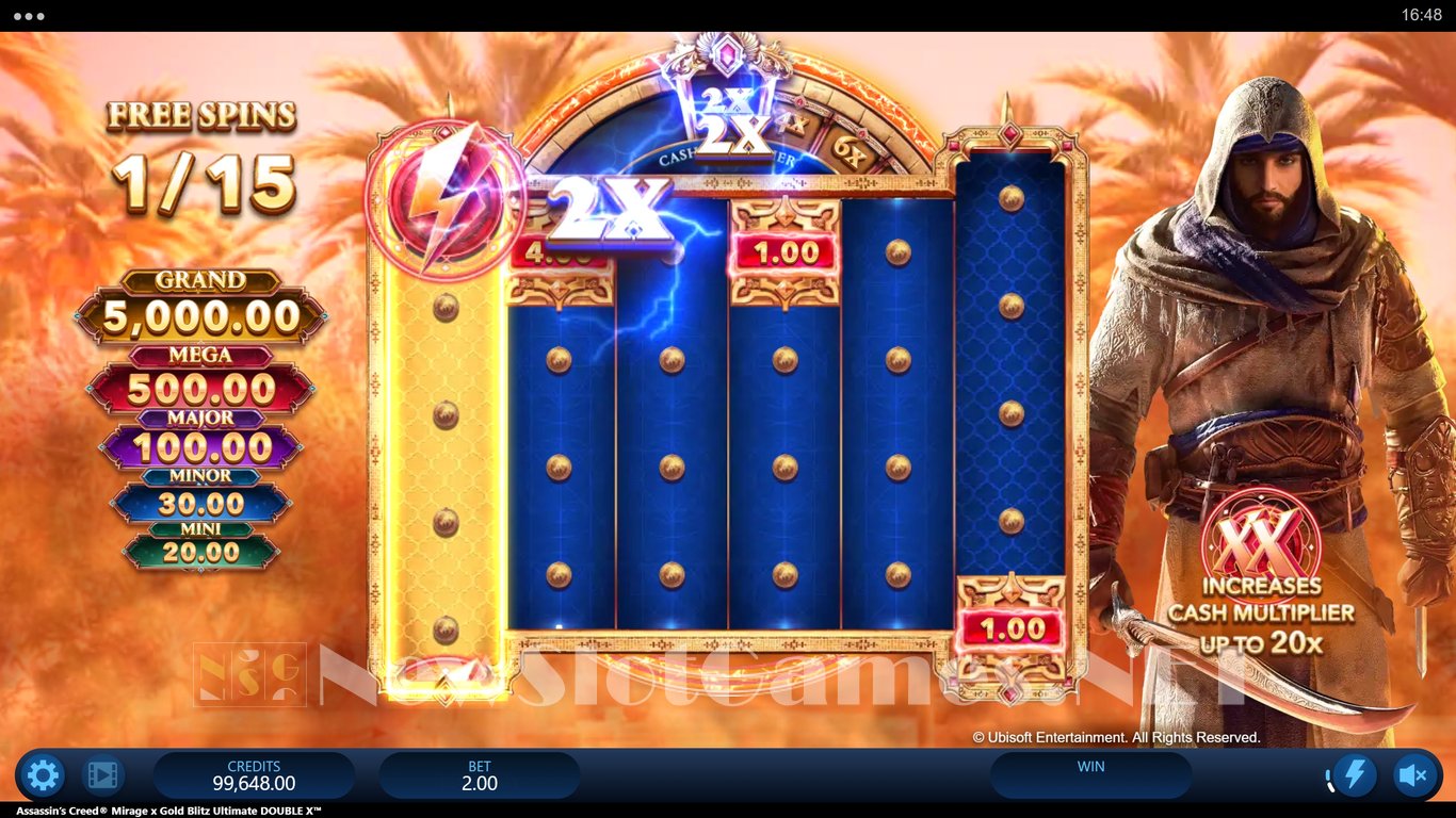 Assassins Creed Mirage x Gold Blitz Ultimate Double X Slot Slot Image in Demo - pic. 7
