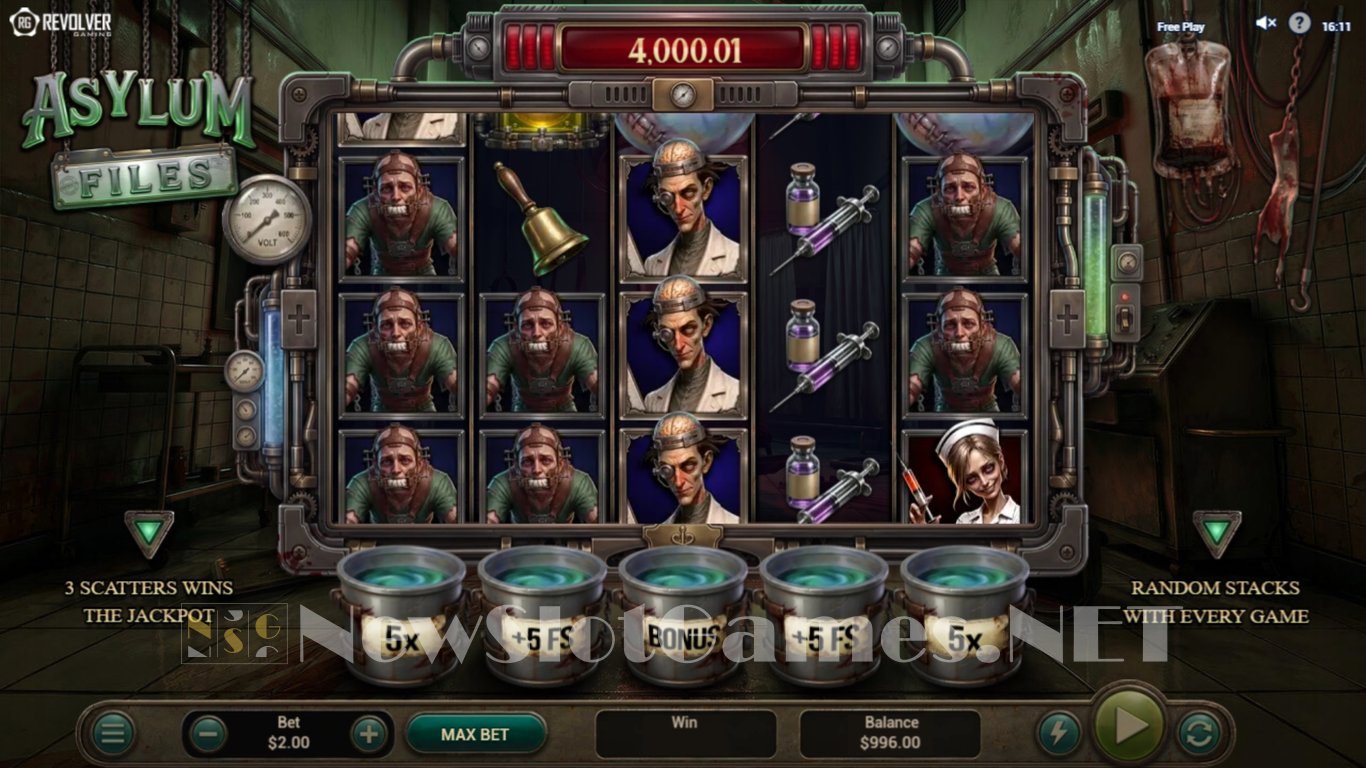 Asylum Files Slot Demo Image