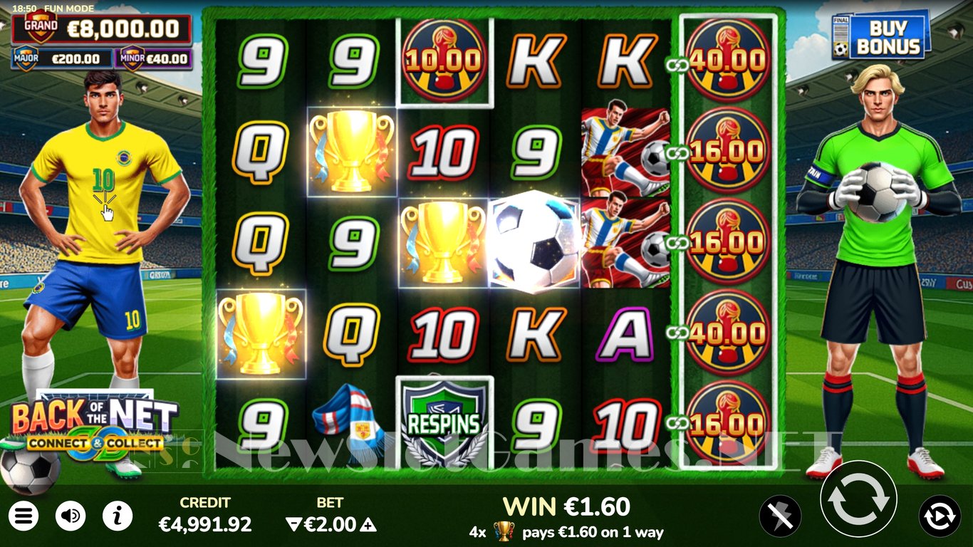 Back of the Net Connect & Collect Slot Slot Image in Demo - pic. 4