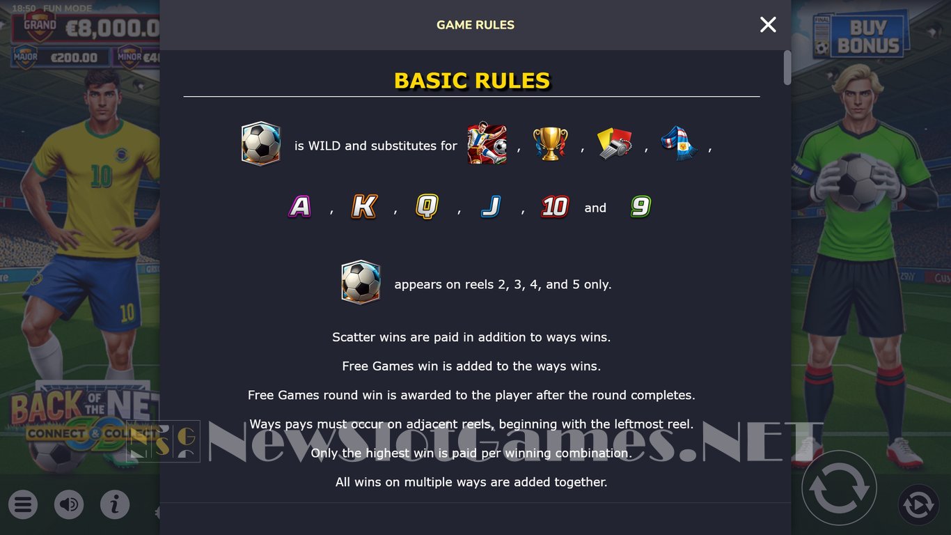 Back of the Net Connect & Collect Slot Slot Image in Demo - pic. 6