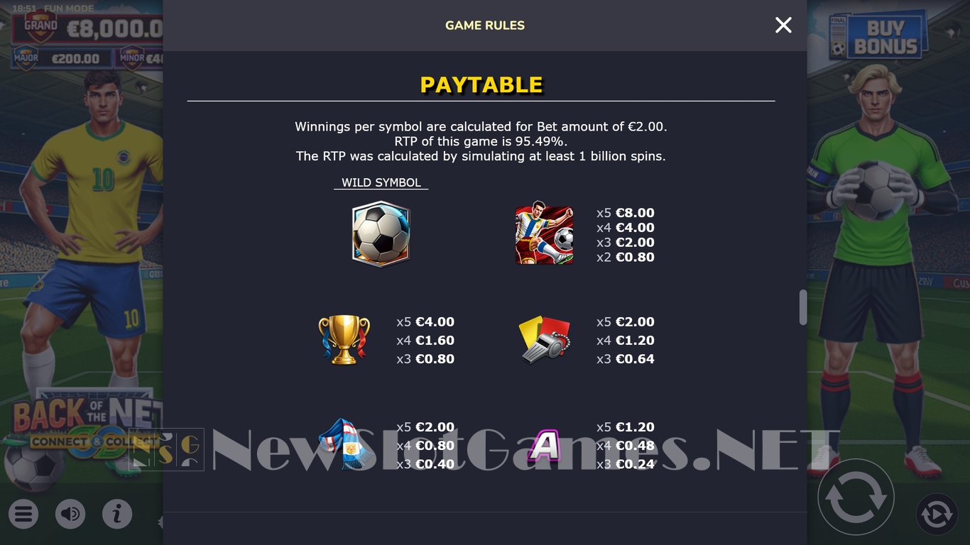 Back of the Net Connect & Collect Slot Slot Image in Demo - pic. 7