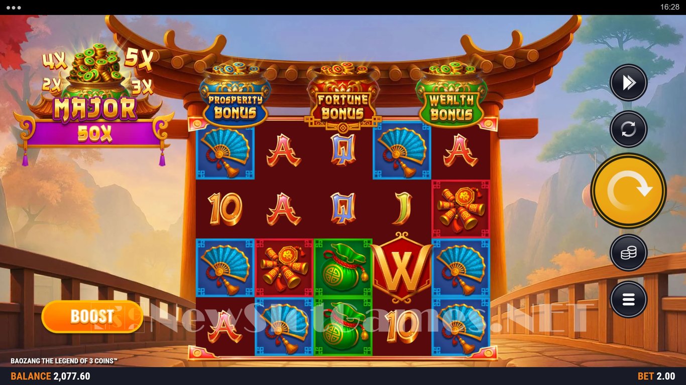 Baozang The Legend of 3 Coins Slot Demo Image