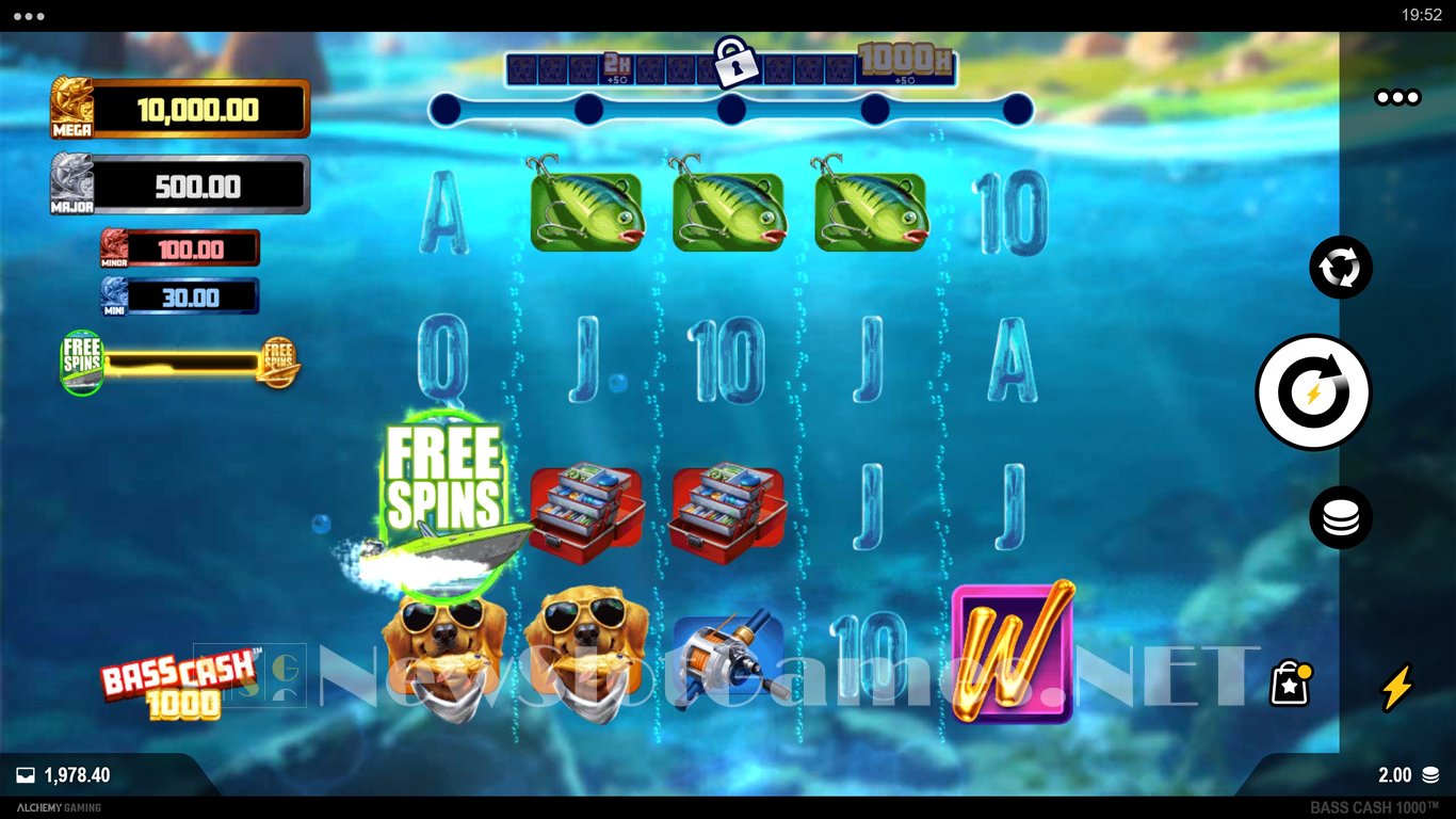 Bass Cash 1000 Slot Slot Image in Demo - pic. 2