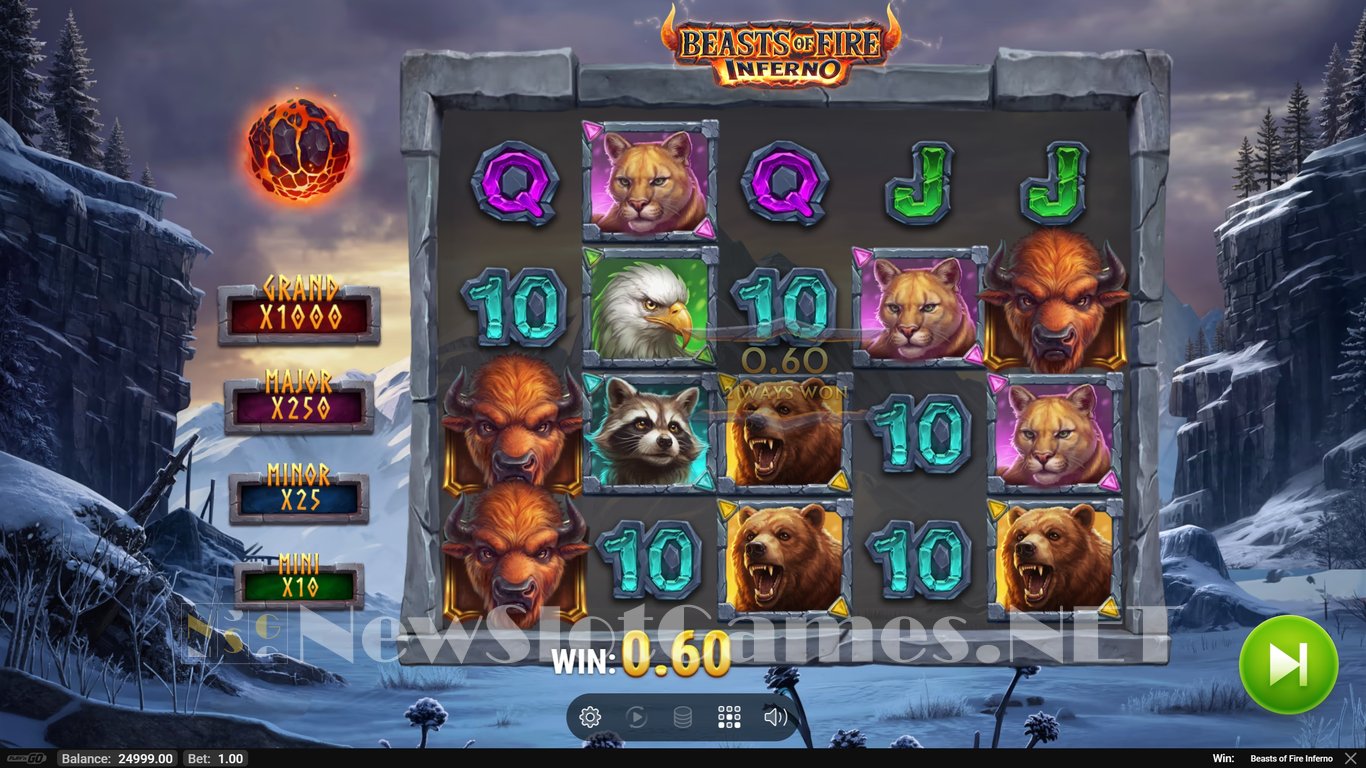 Beasts of Fire Inferno Slot Slot Image in Demo - pic. 3