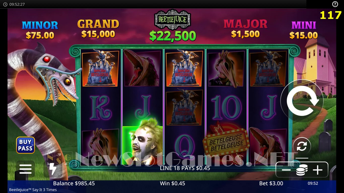 Beetlejuice Say It 3 Times Slot Slot Image in Demo - pic. 3