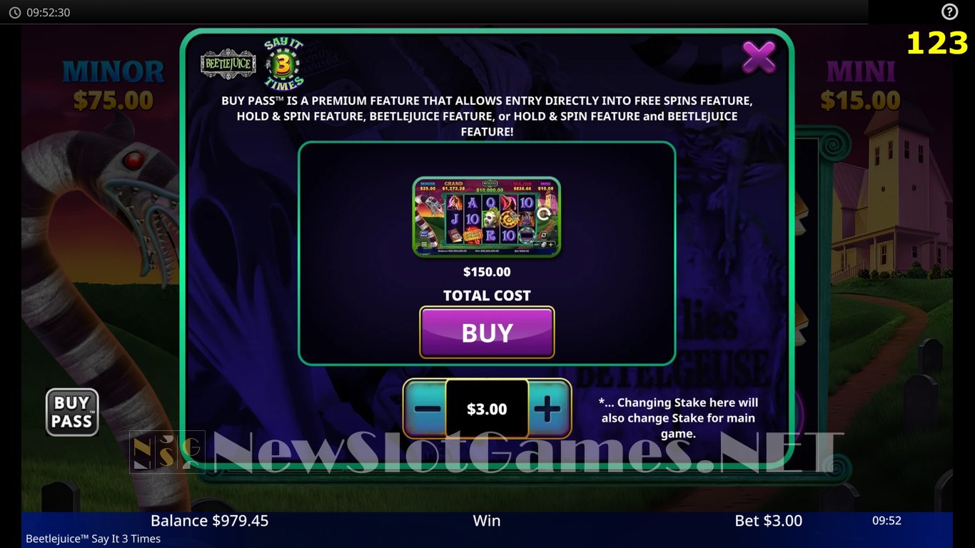 Beetlejuice Say It 3 Times Slot Slot Image in Demo - pic. 4