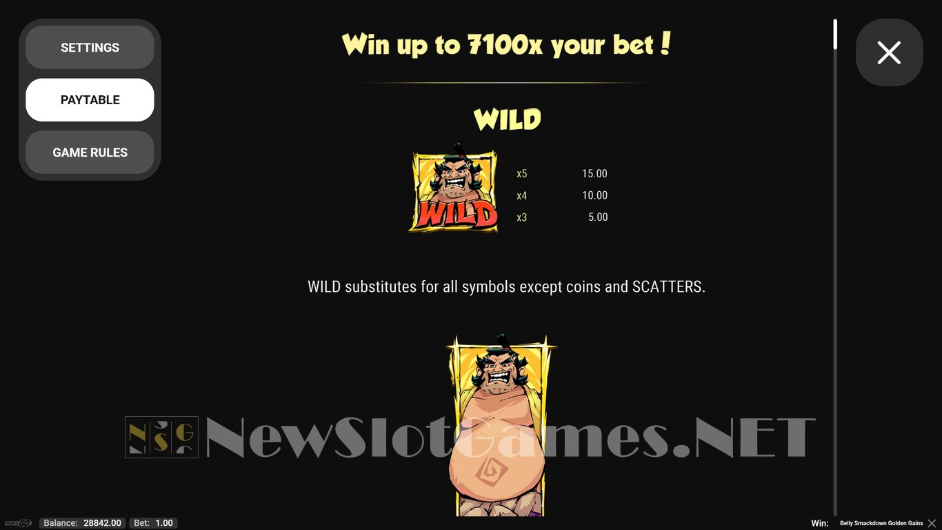 Belly Smackdown Golden Gains Slot Slot Image in Demo - pic. 5