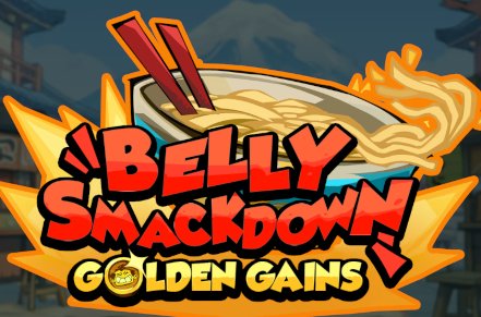 Belly Smackdown Golden Gains Slot Logo