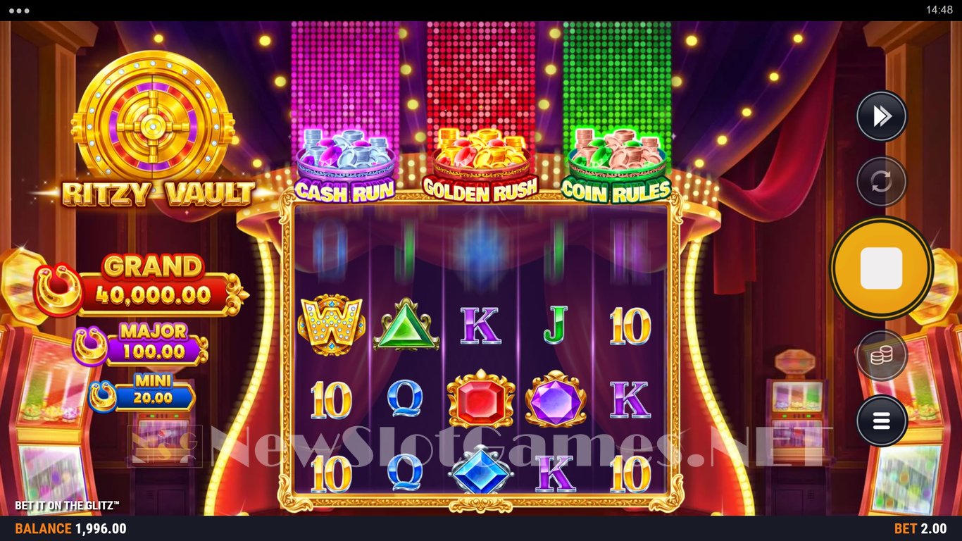 Bet It on the Glitz Slot Demo Image