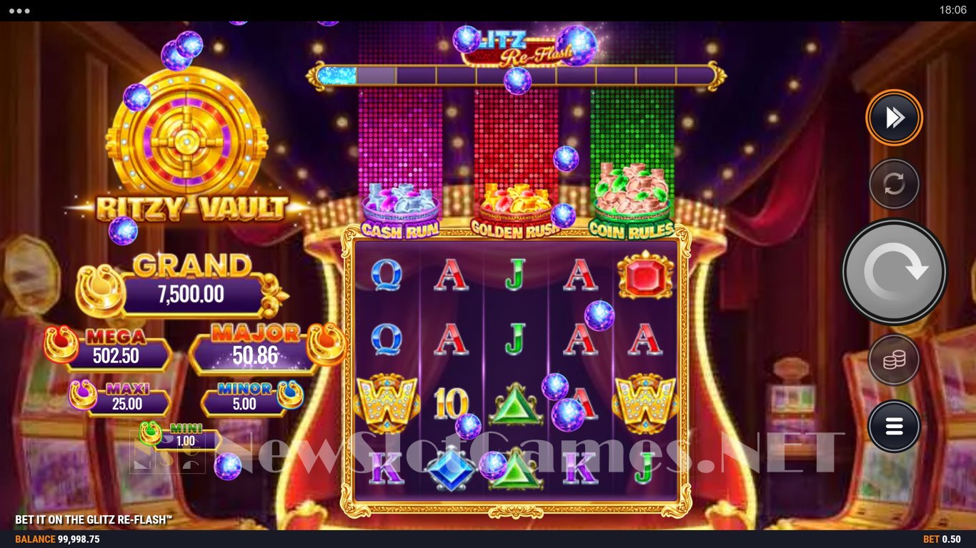 Bet It on the Glitz Re-Flash Slot Slot Image in Demo - pic. 4
