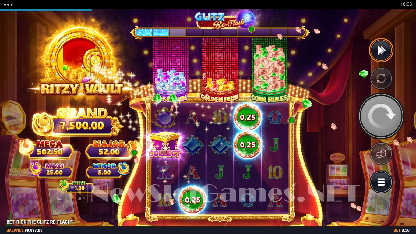 Bet It on the Glitz Re-Flash Slot Slot Image in Demo - pic. 5