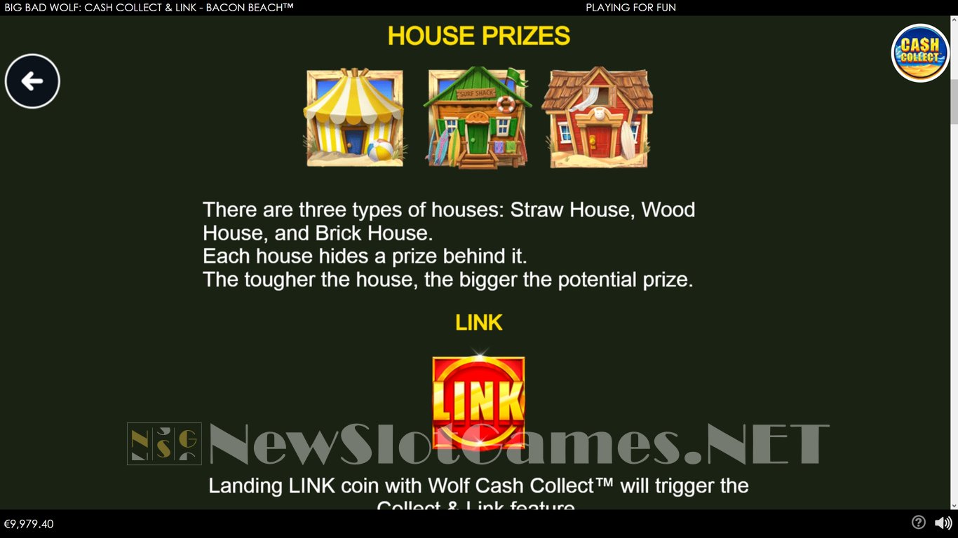 Big Bad Wolf Cash Collect & Link -Bacon Beach Slot Slot Image in Demo - pic. 5