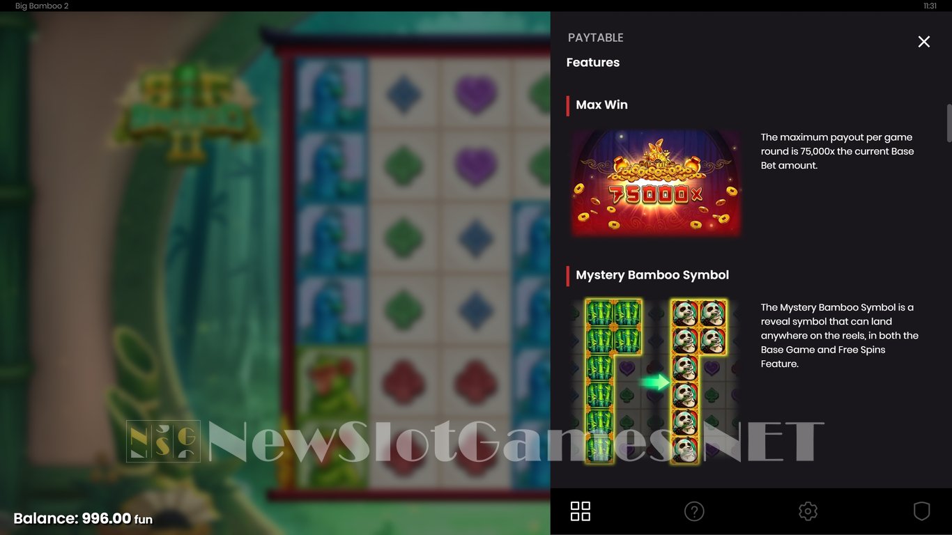 Big Bamboo 2 Slot Slot Image in Demo - pic. 8