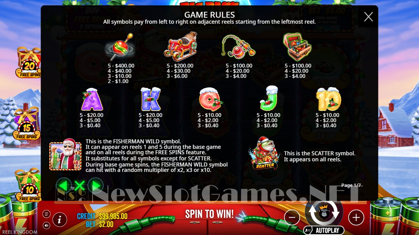 Big Bass Christmas Blast 1000 Slot Slot Image in Demo - pic. 3