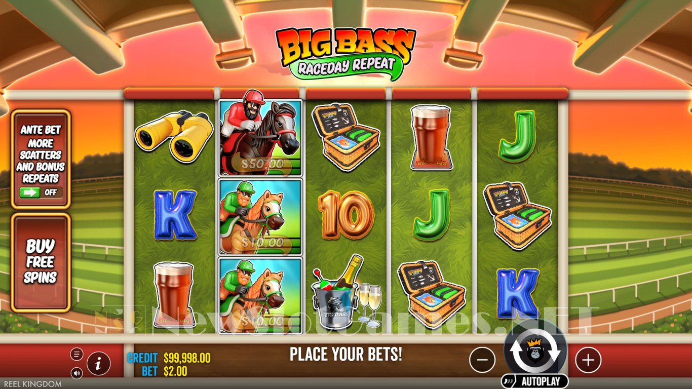 Big Bass Raceday Repeat Slot Demo Image