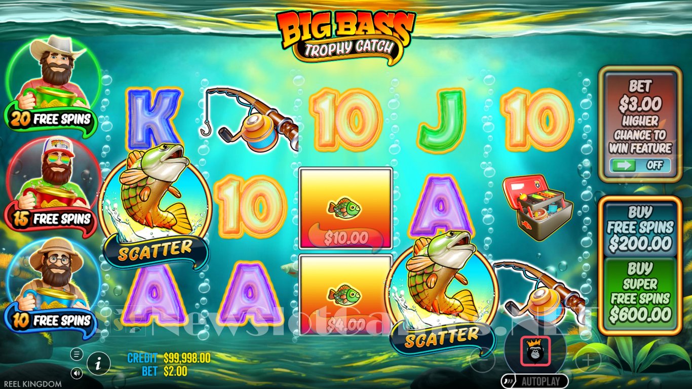 Big Bass Trophy Catch Slot Demo Image
