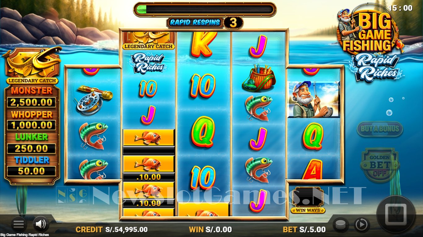 Big Game Fishing Rapid Riches Slot Demo Image