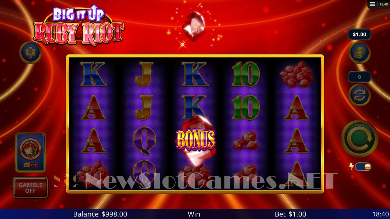 Big It Up Ruby Riot Slot Slot Image in Demo - pic. 2