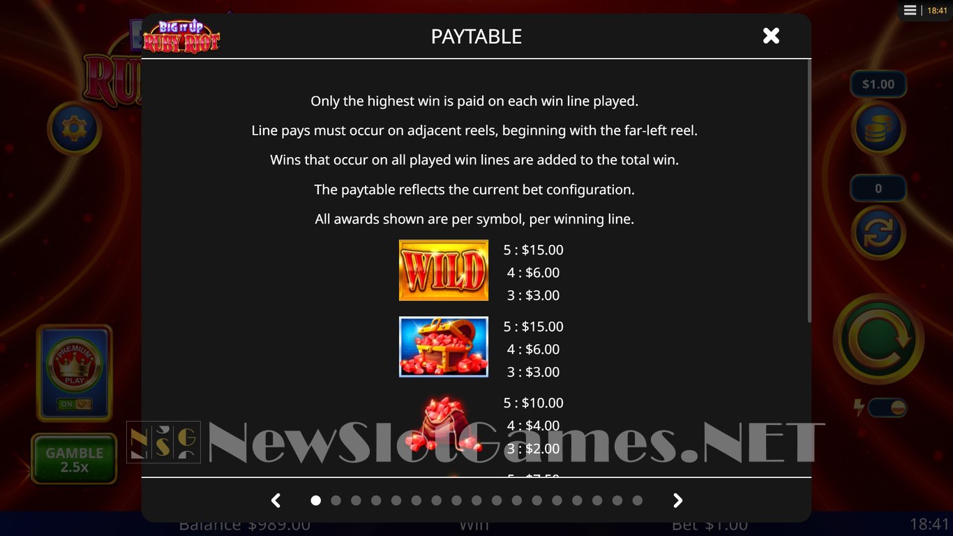 Big It Up Ruby Riot Slot Slot Image in Demo - pic. 6