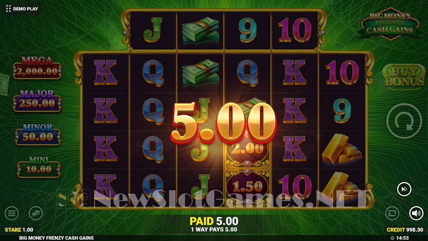 Big Money Frenzy Cash Gains Slot Slot Image in Demo - pic. 2
