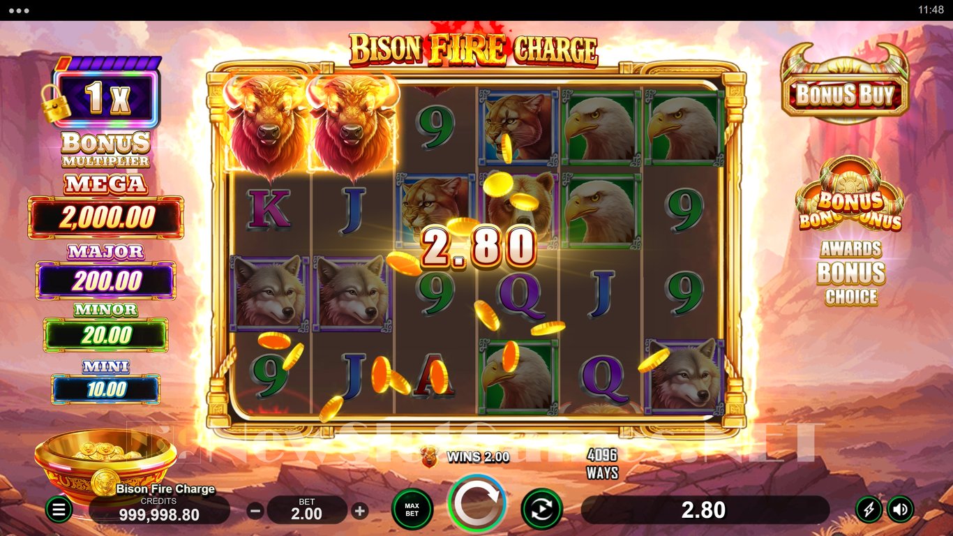 Bison Fire Charge Slot Slot Image in Demo - pic. 2