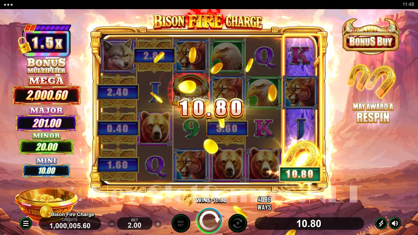 Bison Fire Charge Slot Slot Image in Demo - pic. 5