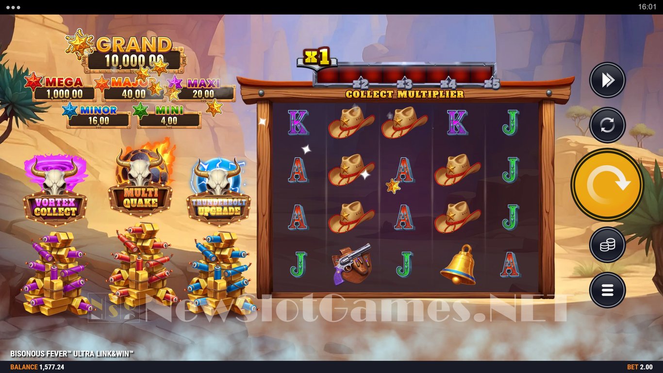 Bisonous Fever Ultra Link&Win Slot Slot Image in Demo - pic. 2