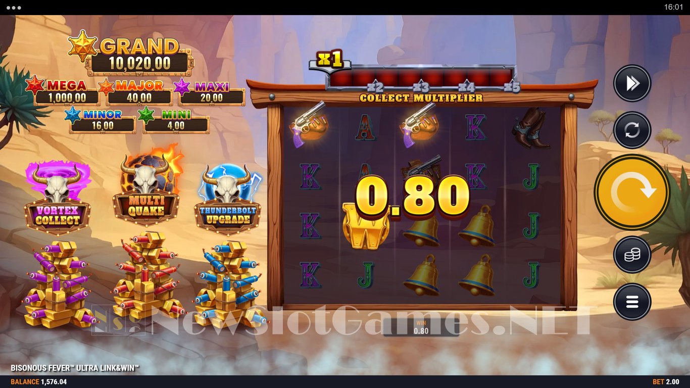 Bisonous Fever Ultra Link&Win Slot Slot Image in Demo - pic. 3