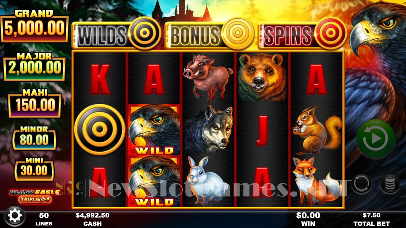 Black Eagle Triple Shot Slot Demo Image