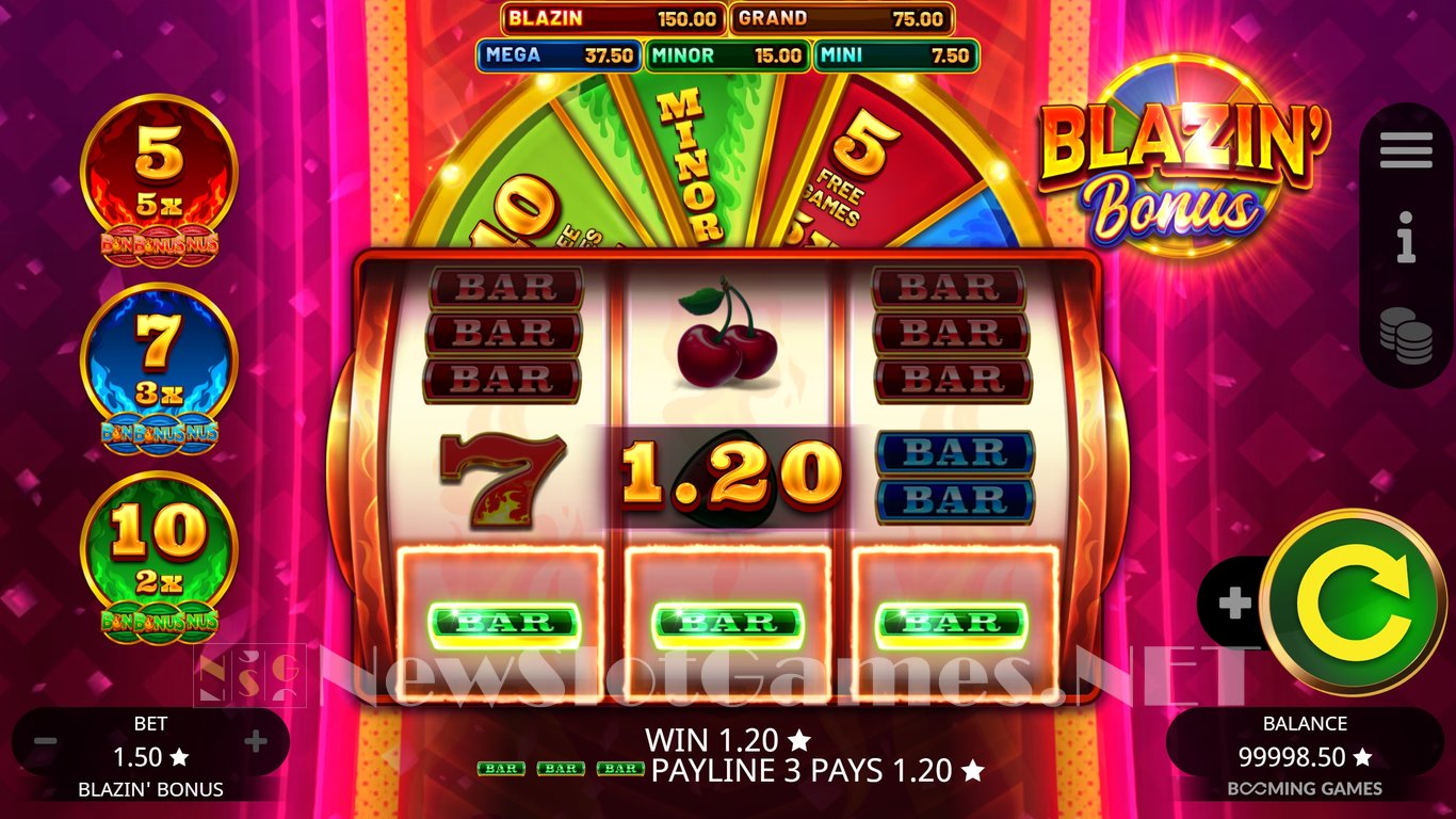 Blazin Bonus Slot Demo Image