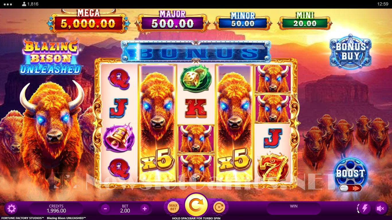 Blazing Bison Unleashed Slot Slot Image in Demo - pic. 2