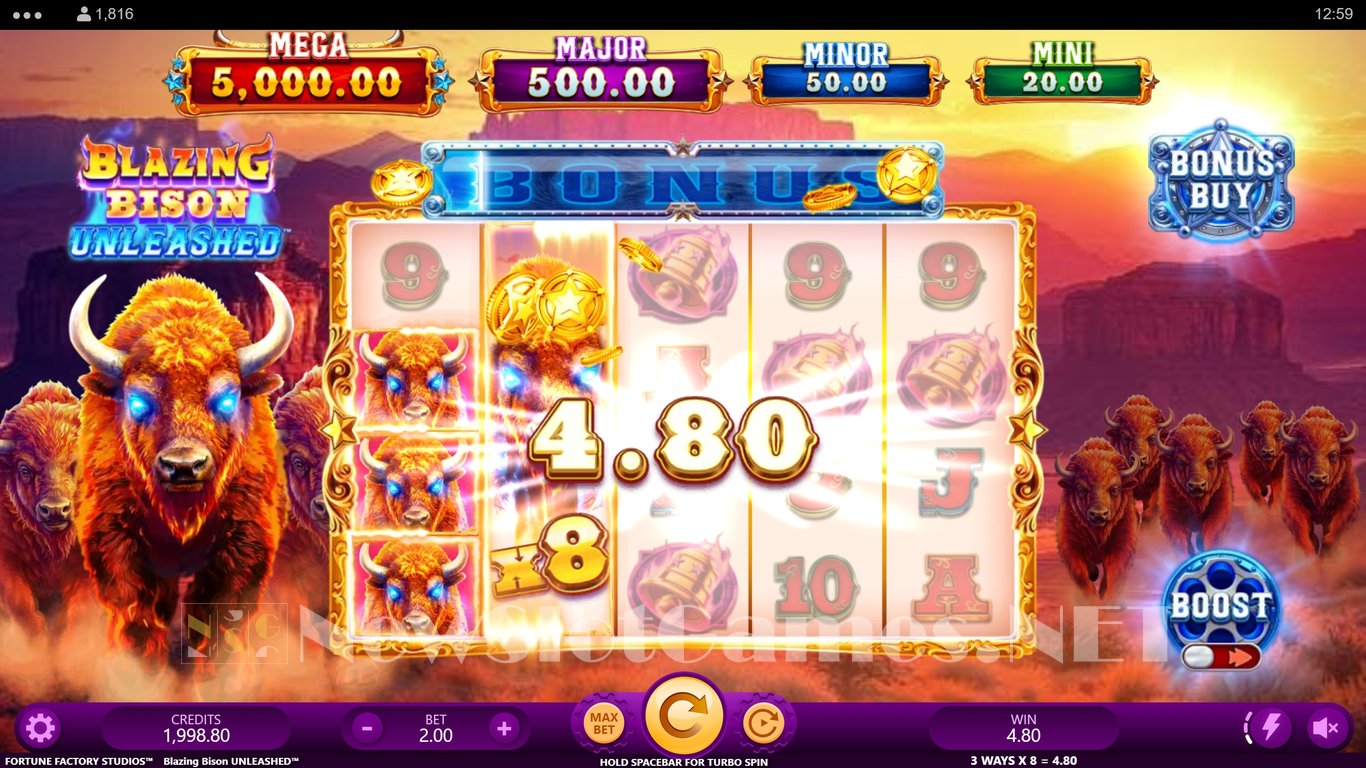 Blazing Bison Unleashed Slot Slot Image in Demo - pic. 3
