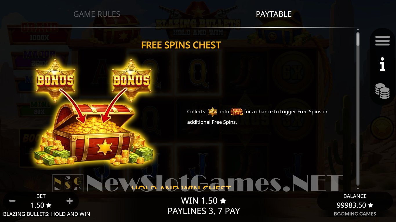 Blazing Bullets Hold and Win Slot Slot Image in Demo - pic. 4