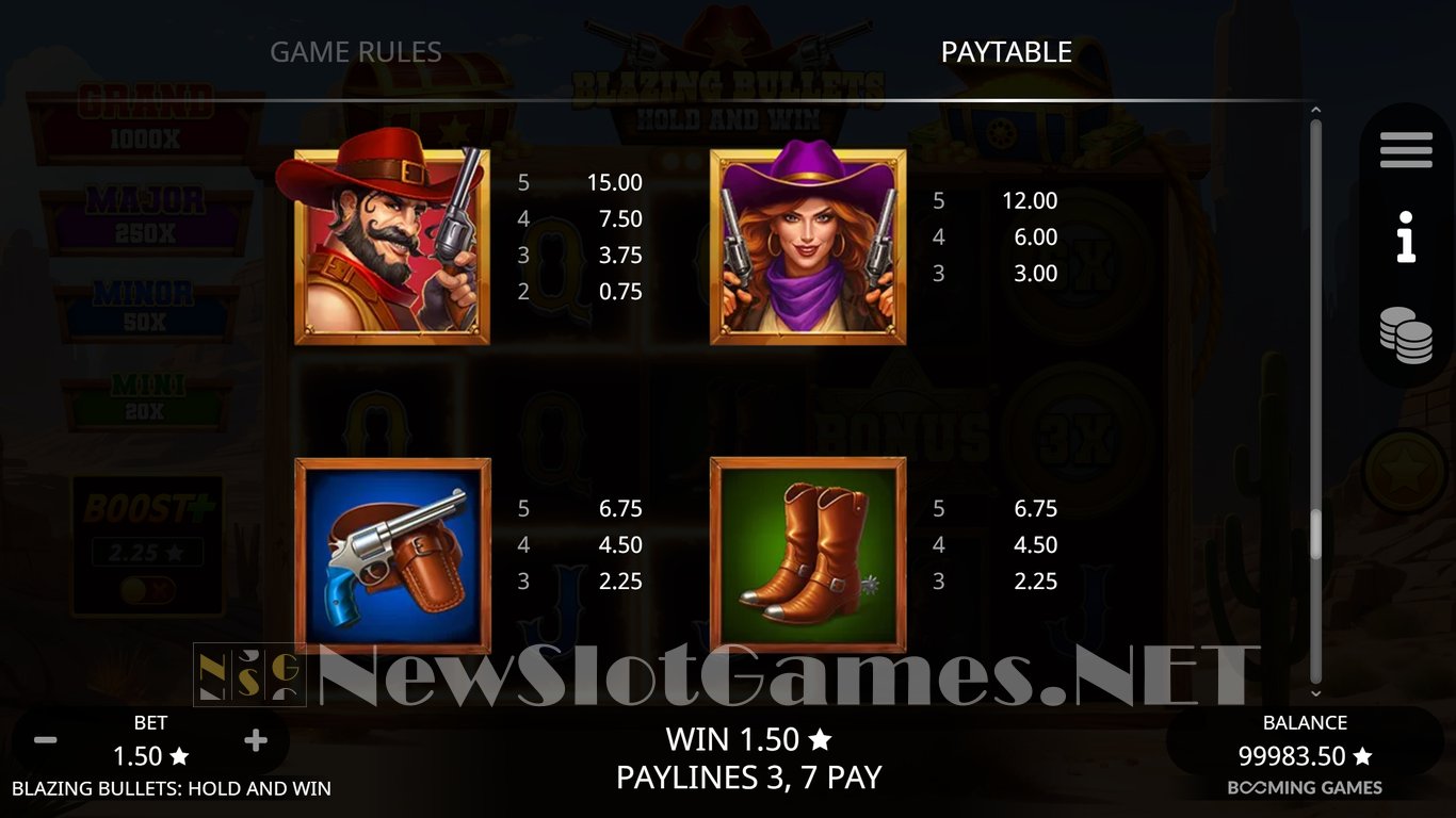 Blazing Bullets Hold and Win Slot Slot Image in Demo - pic. 6