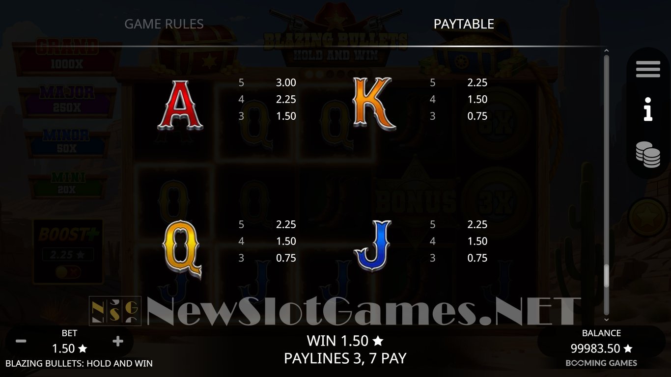 Blazing Bullets Hold and Win Slot Slot Image in Demo - pic. 7