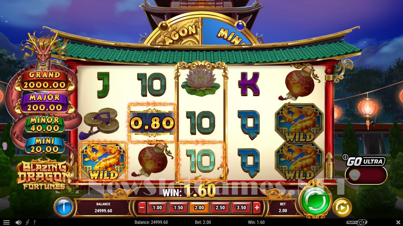 Blazing Dragon Fortunes Slot Demo Image
