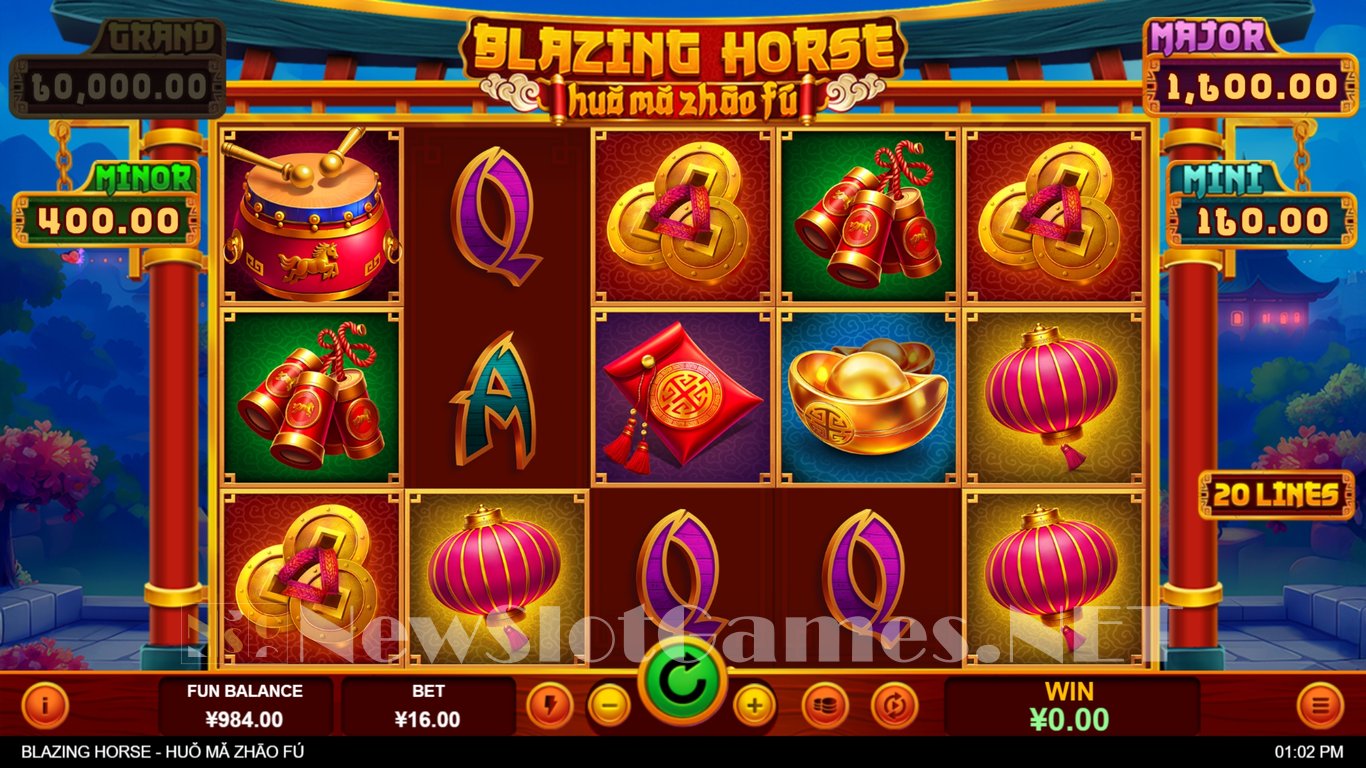 Blazing Horse Slot Demo Image
