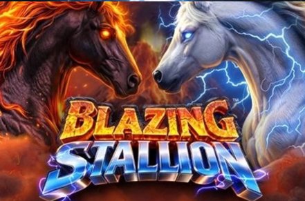 Blazing Stallion Slot Logo