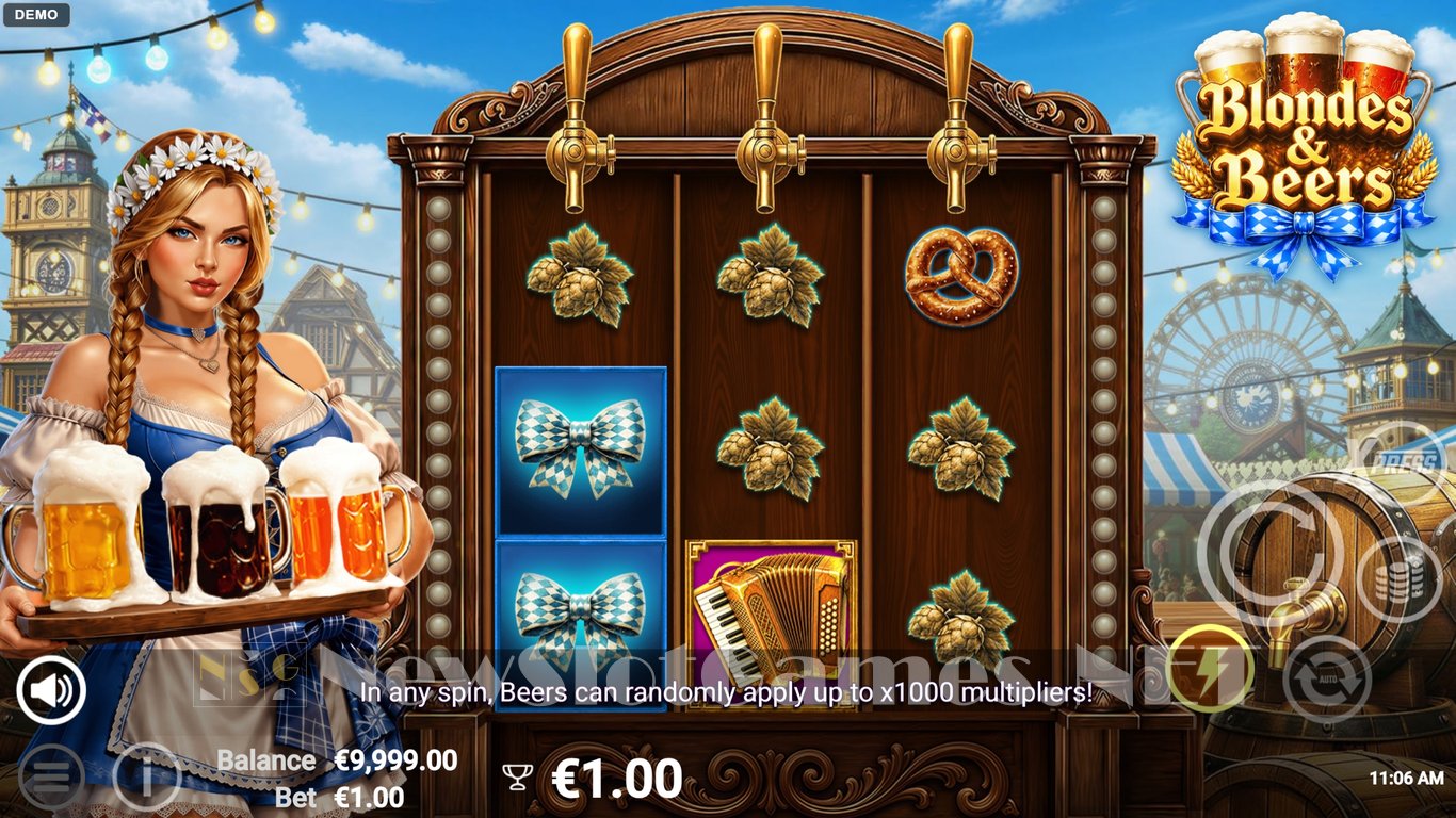 Blondes & Beers Slot Demo Image