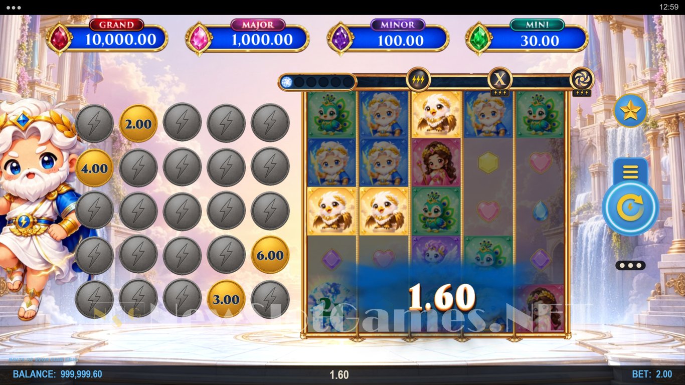 Bolts of Zeus Coin Grid Slot Demo Image