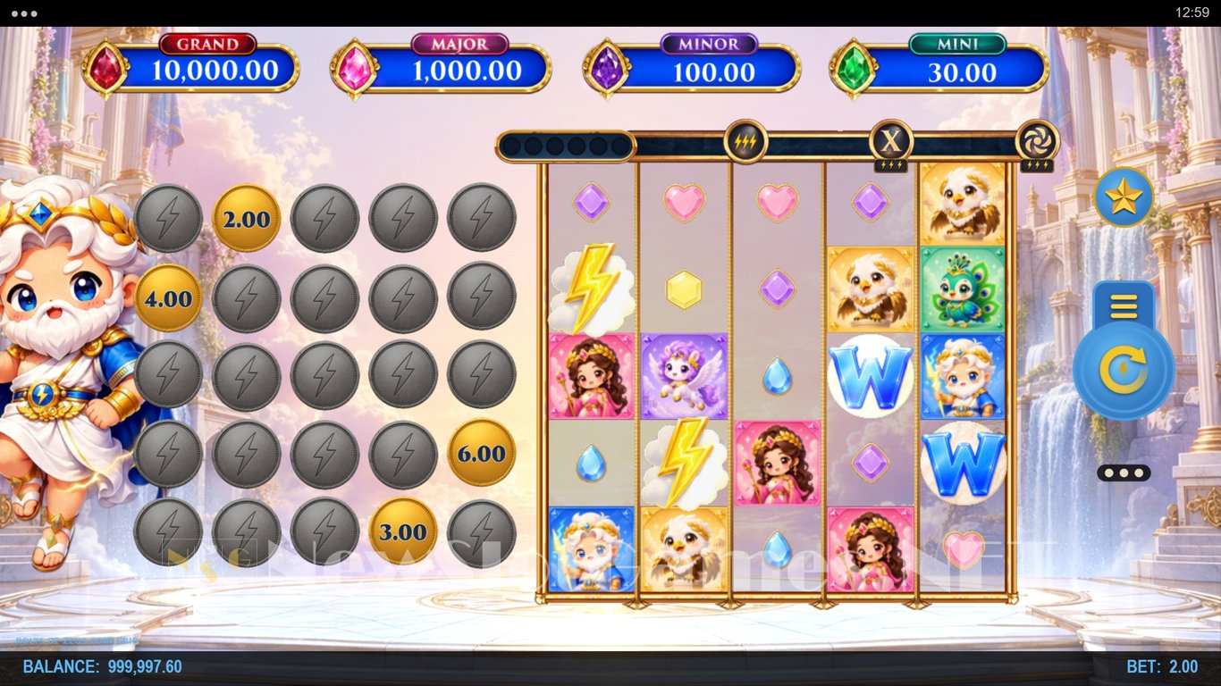Bolts of Zeus Coin Grid Slot Slot Image in Demo - pic. 2