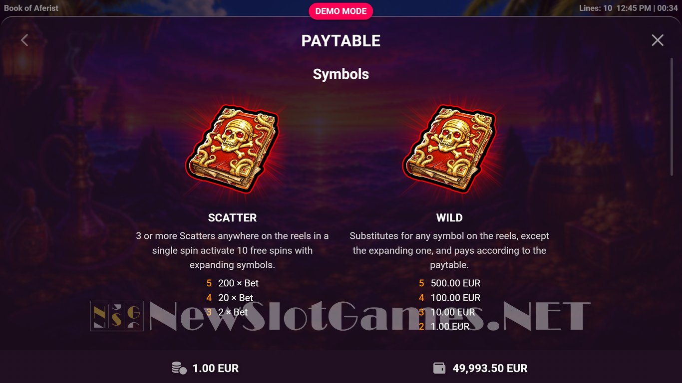 Book of Aferist Slot Slot Image in Demo - pic. 4